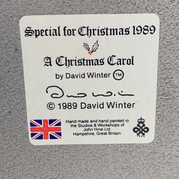 DAVID WINTER - A CHRISTMAS CAROL COTTAGE - 1989 - SIGNED -SPECIAl FOR CHRISTMAS - Picture 6 of 6